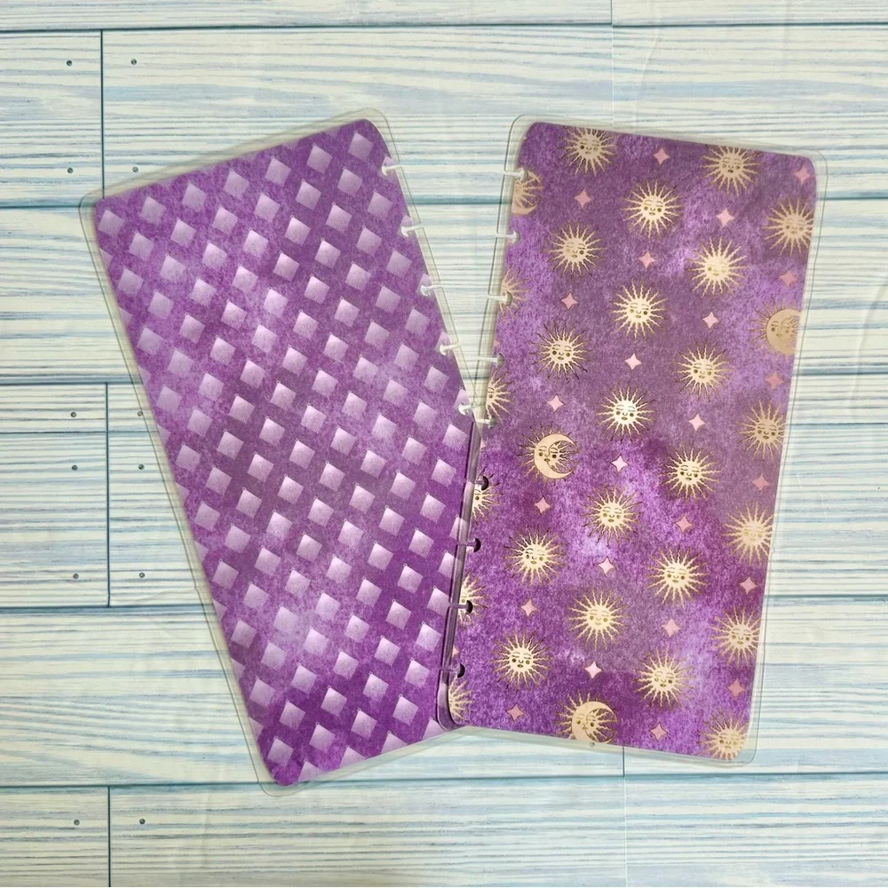 Planner Skinny Classic size undated Pink and Gold Celestial Planner
